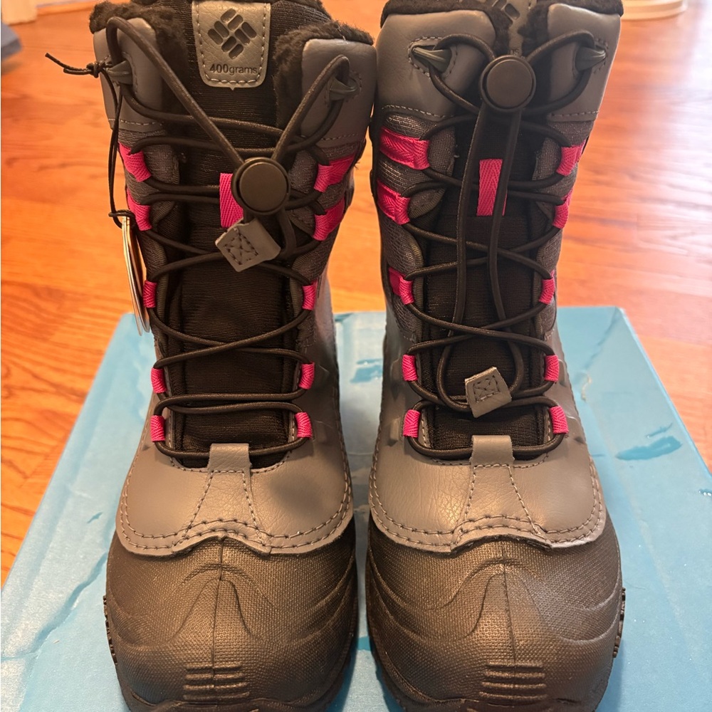 Brand new with tags. Columbia Kids' Black and Pink Snow Boots